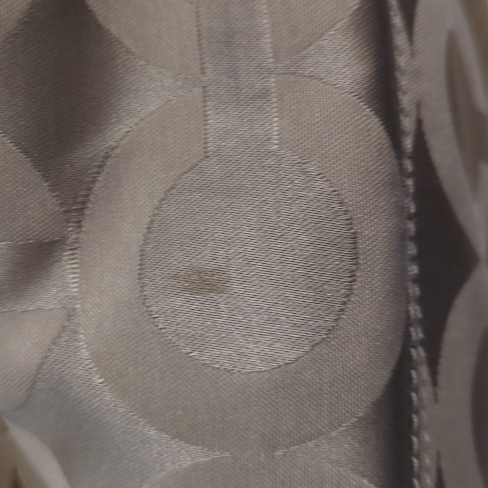 Coach Khaki Purse, Dark Brown Leather and Gold Accents - Picture 7 of 12
